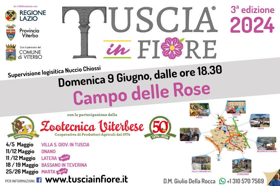 Tuscia in Fiore 2024. Zootecnica Viterbese partecipa alla festa di chiusura.