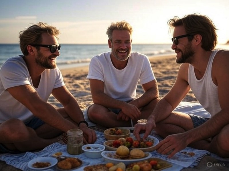 PicNic sulla spiaggia con gli amici - esate meravigliosa