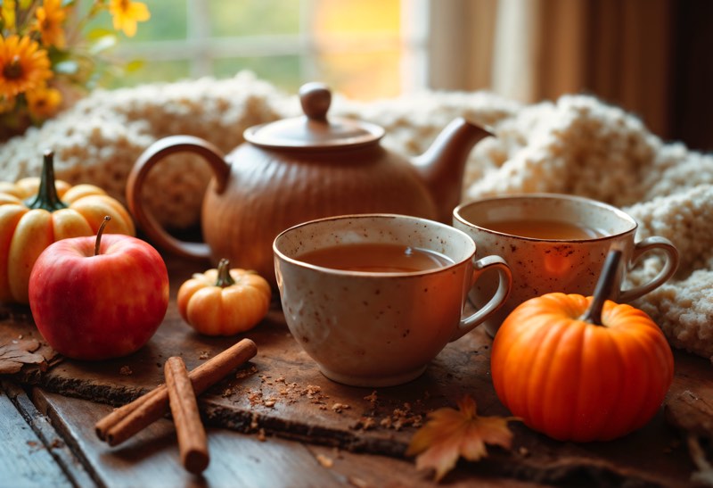 Il tè delle cinque: infusi e tisane con erbe e frutti autunnali