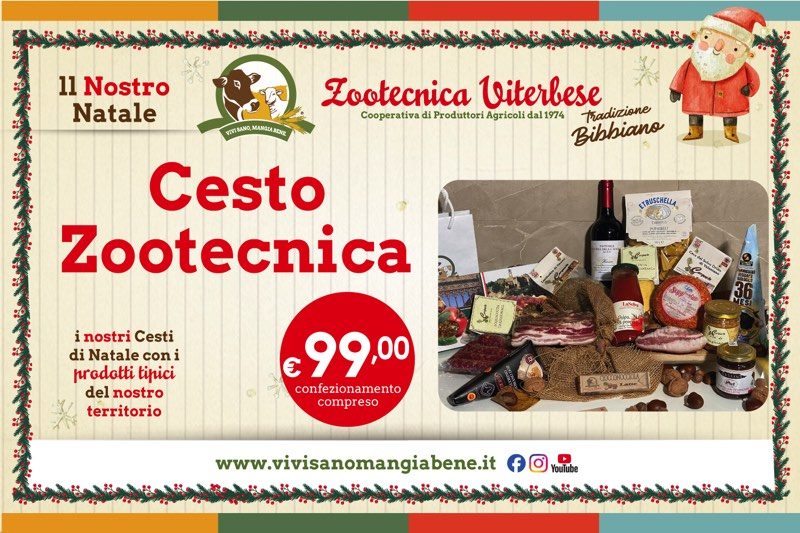 Cesti natalizi della Zootecnica Viterbese: il regalo utile, locale e di qualità